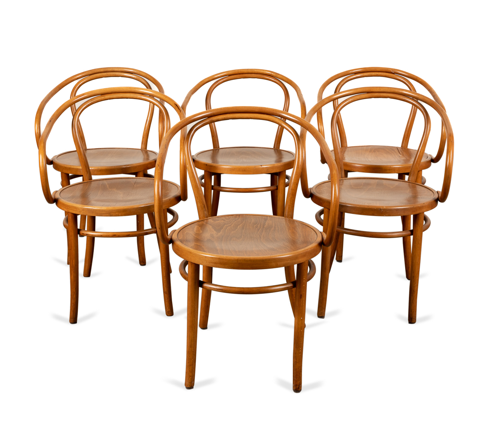 SET SIX THONET BENTWOOD DINING