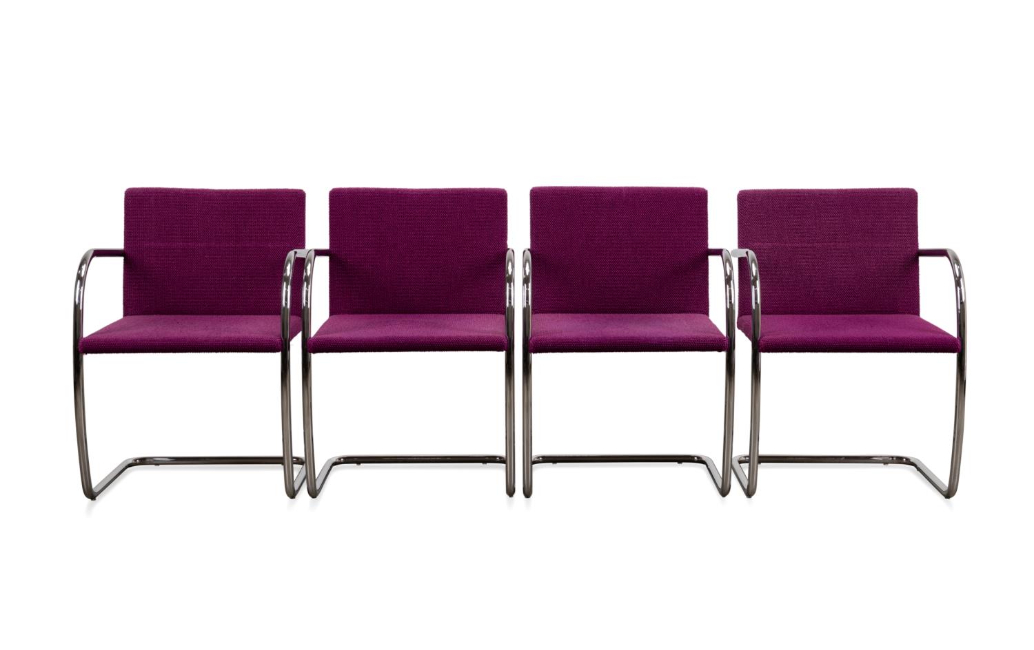 FOUR MIES VAN DER ROHE BRNO CHAIRS 3cd8c3