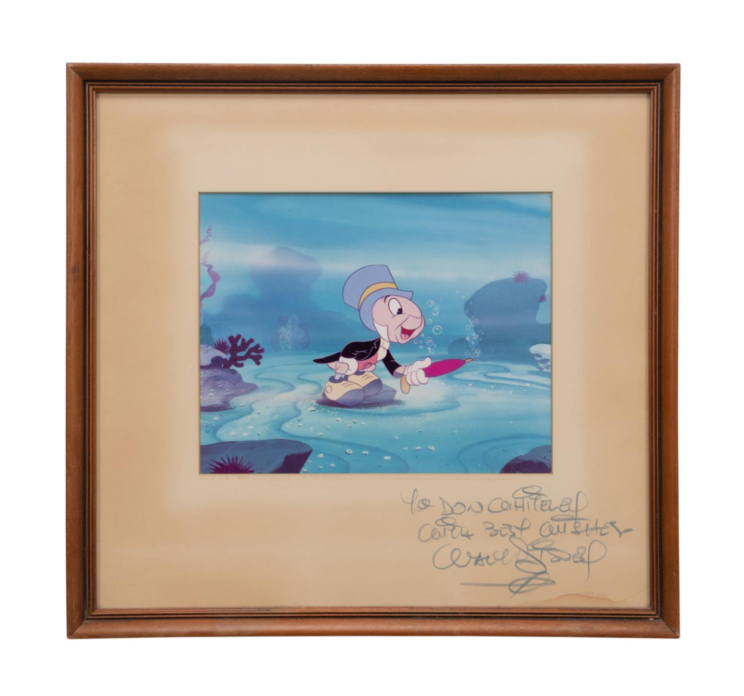 DISNEY PRODUCTION CEL SIGNED BY 3cd91f