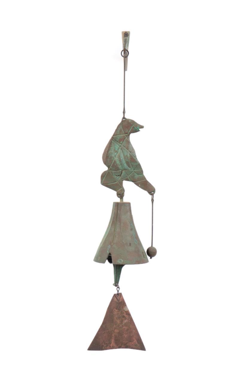 SAVE THE BEAR BRONZE WINDBELL BY 3cd95b