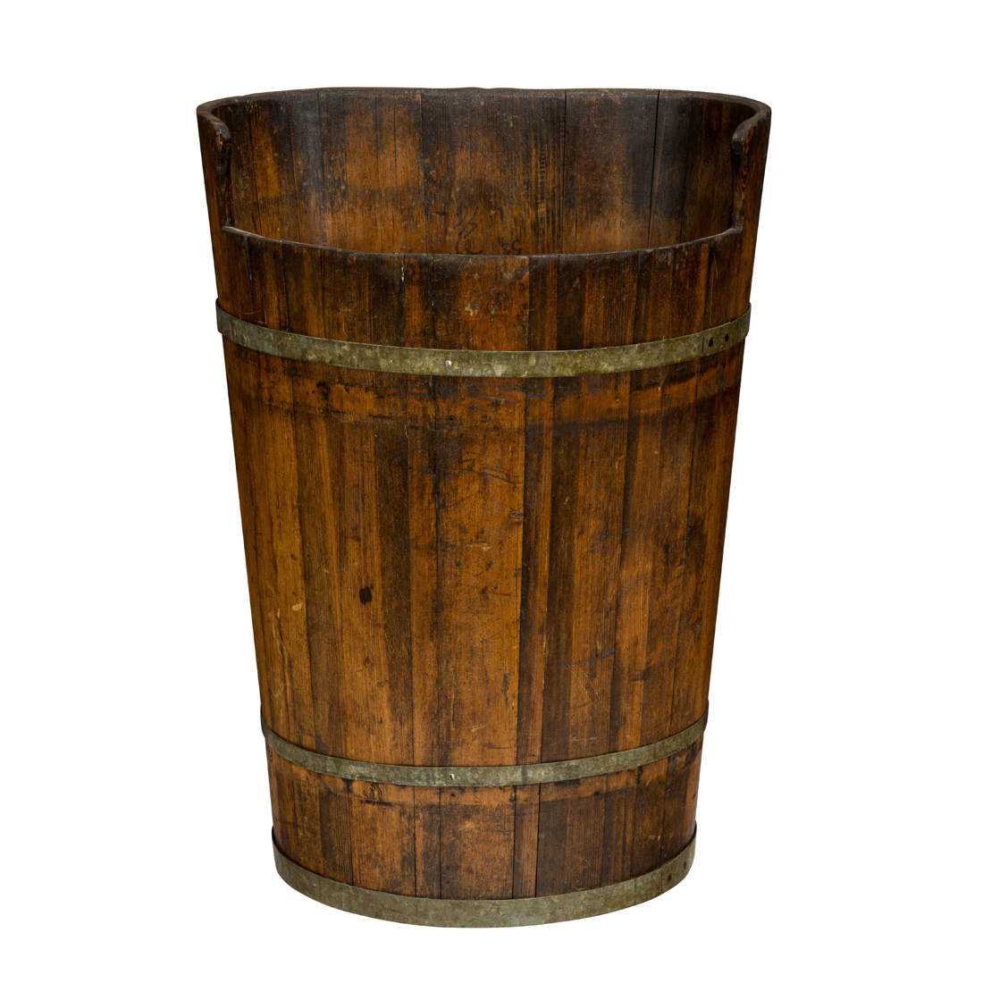 A FRENCH GRAPE HARVEST BARREL OR