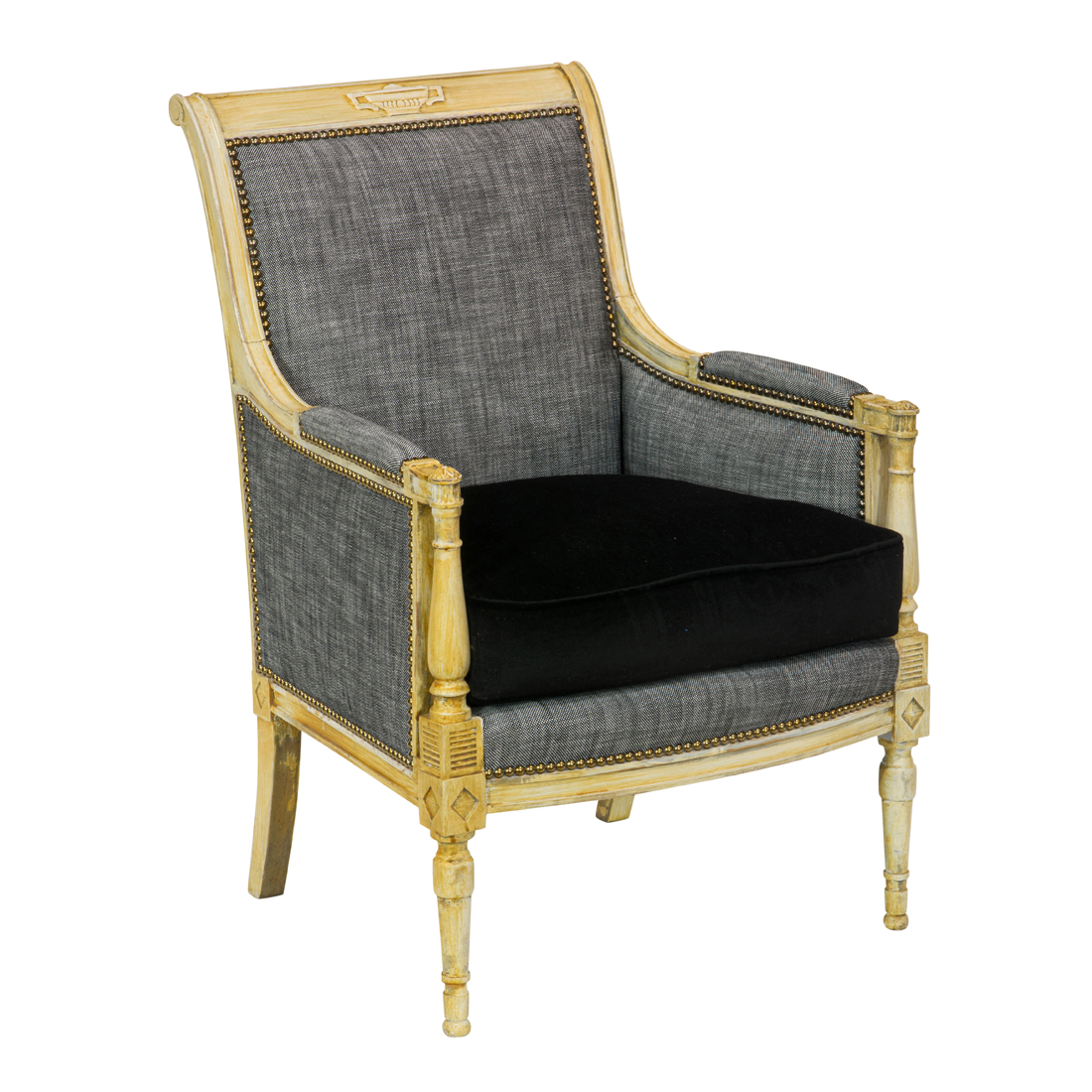 A NEOCLASSICAL STYLE PAINTED BERGERE