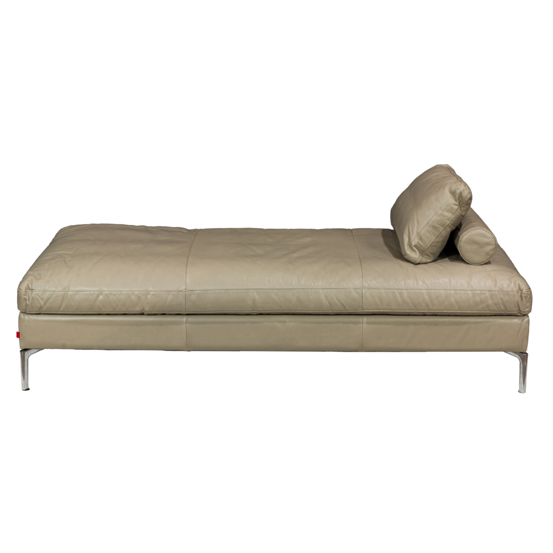 A MODERN EQ3 LEATHER UPHOLSTERED