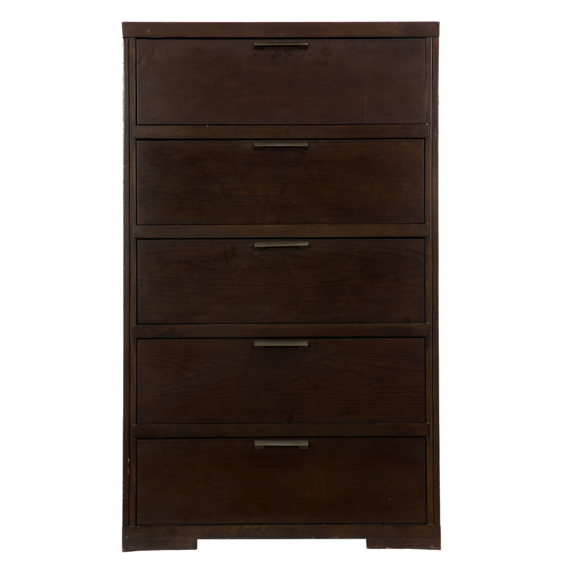 A CONTEMPORARY TALL CHEST OF DRAWERS