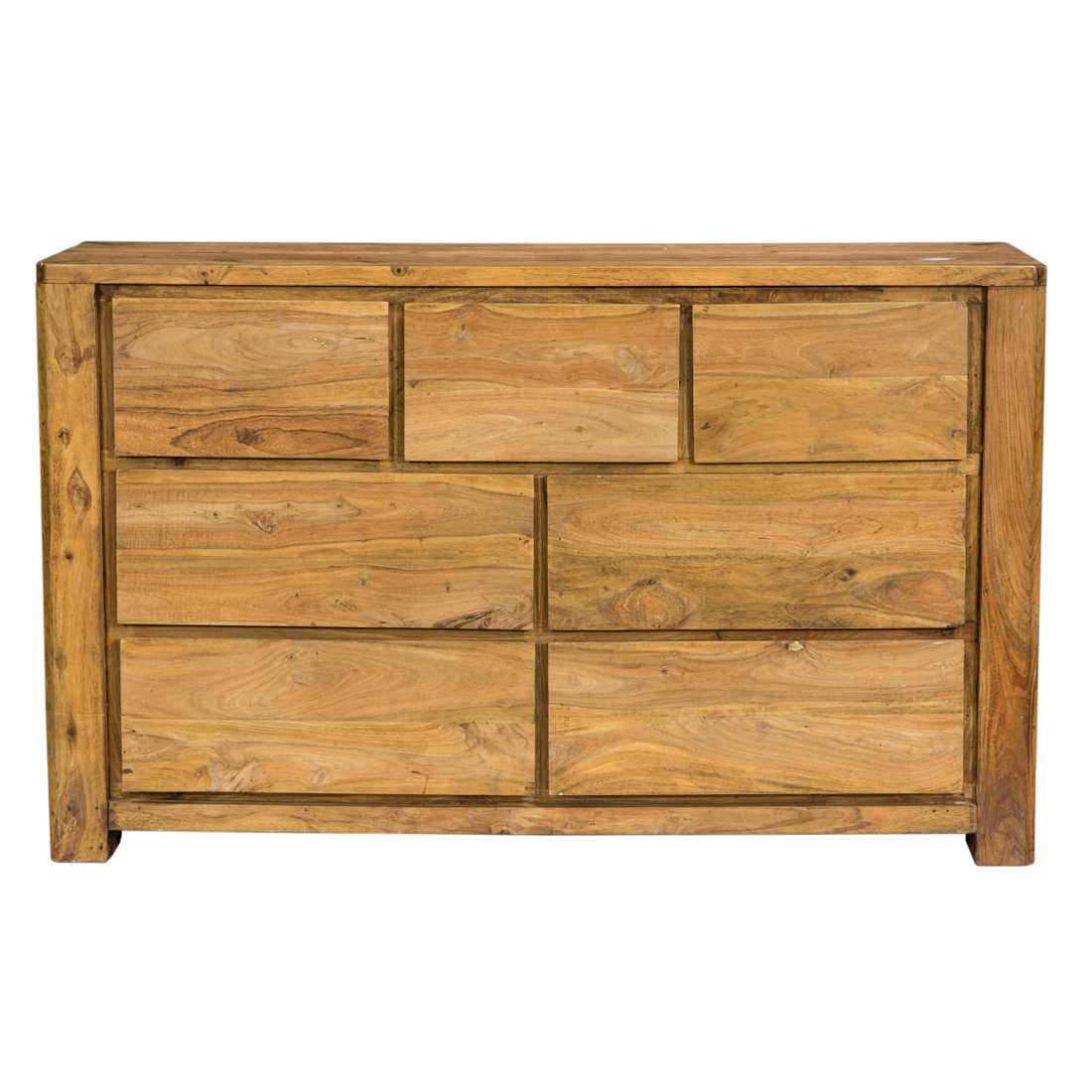 A CONTEMPORARY NATURAL FINISH CHEST