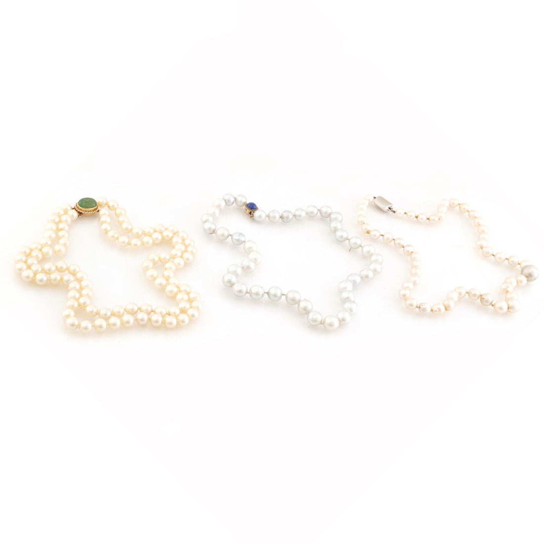 THREE CULTURED PEARL, GEMSTONE