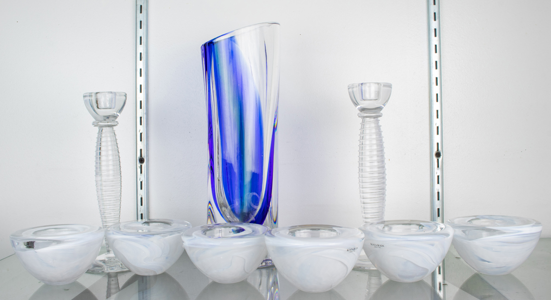 A GROUP OF KOSTA BODA GLASS A group