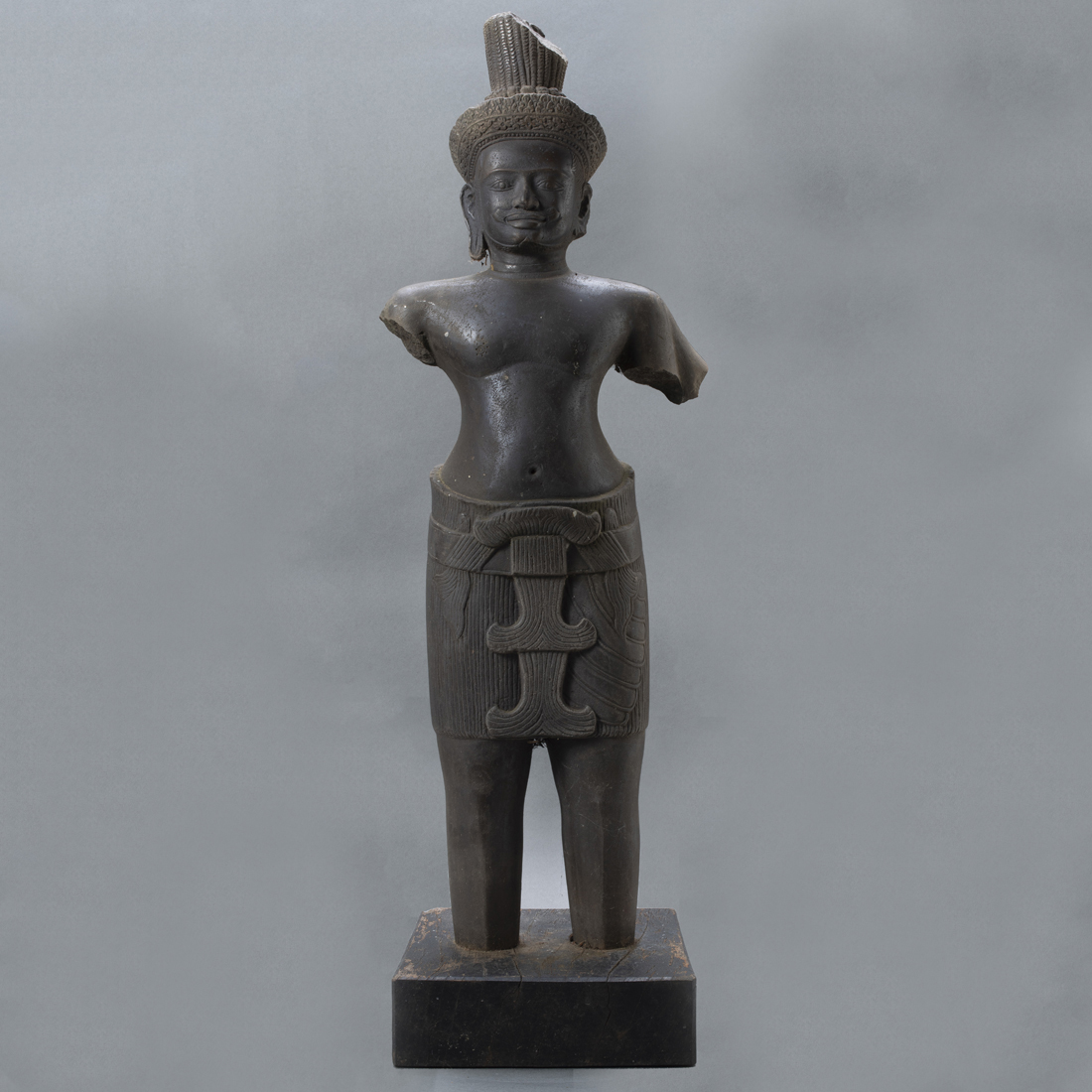 CAMBODIAN STONE FIGURE OF VISHNU 3cdcc7