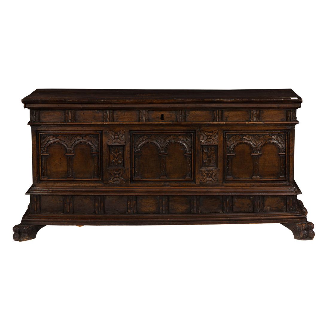 AN ITALIAN RENAISSANCE STYLE WALNUT