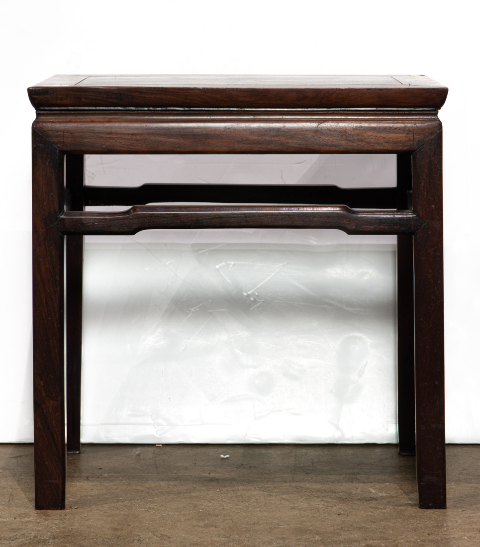 CHINESE HARDWOOD SIDE TABLE Chinese 3cdd2e