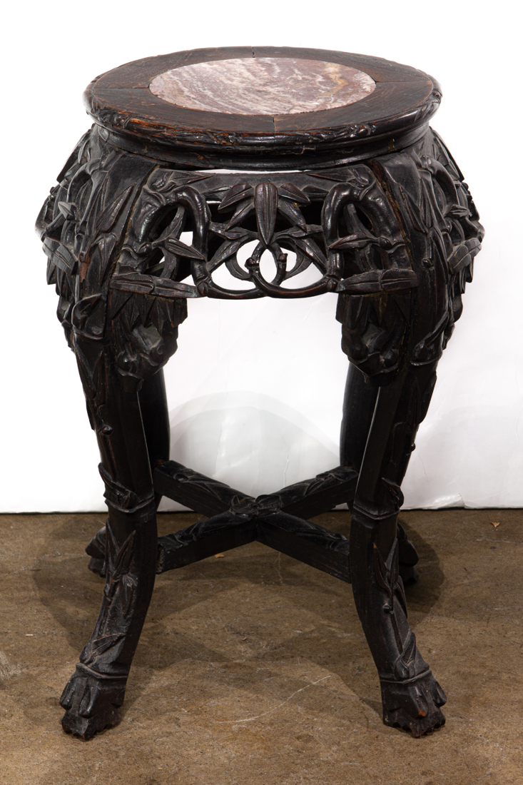 CHINESE HARDWOOD SIDE TABLE WITH 3cdd2f