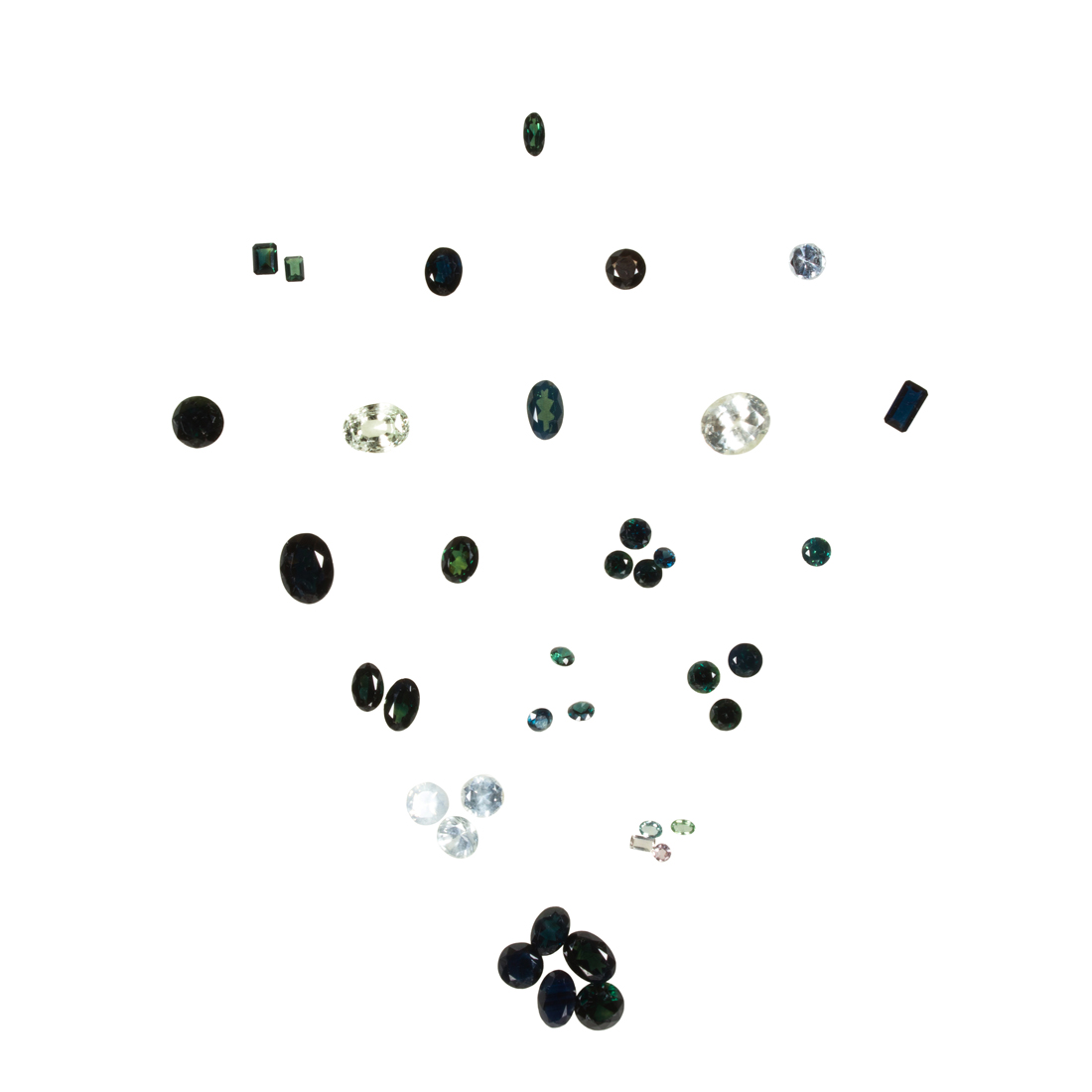 A GROUP OF UNMOUNTED SAPPHIRES