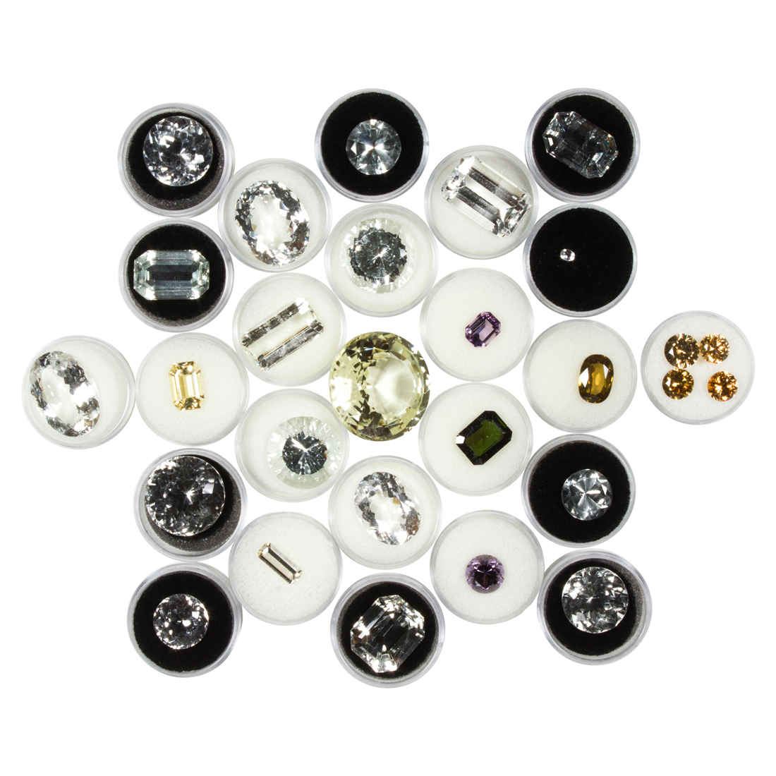 A GROUP OF UNMOUNTED MIXED GEMSTONES