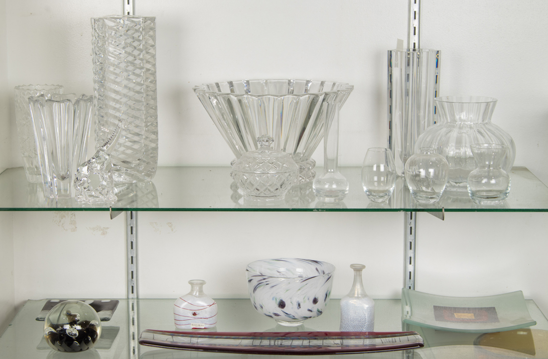 TWO SHELVES OF GLASS Two   3cdf5b