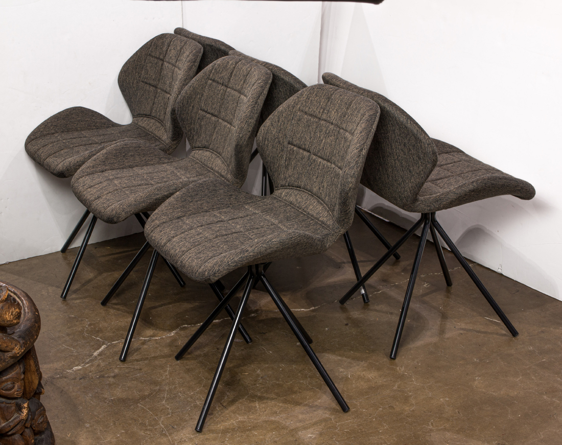 A SET OF SIX MODERN TILDA SWIVEL