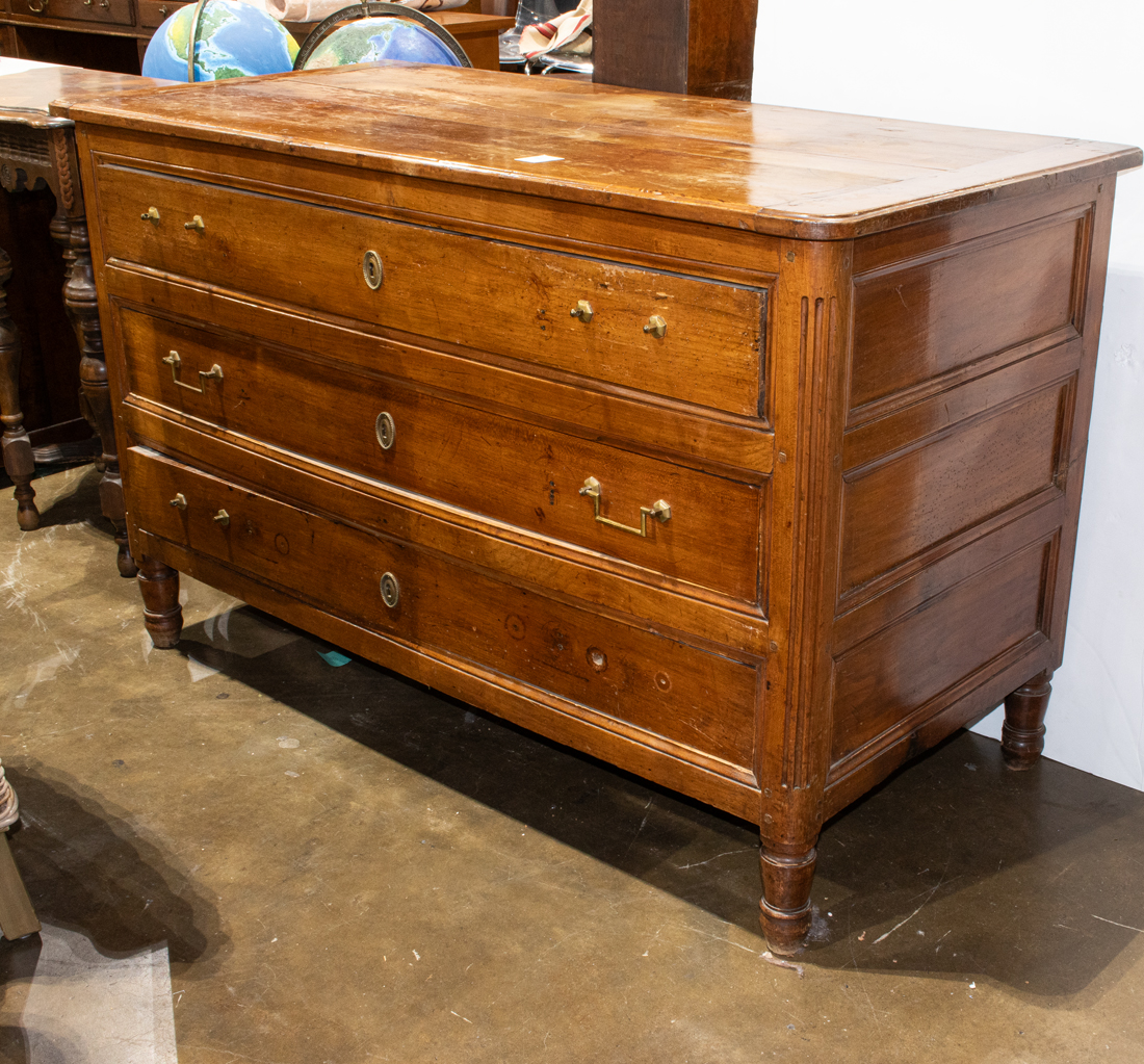 A FRENCH PROVINCIAL FRUITWOOD THREE 3cdfd3