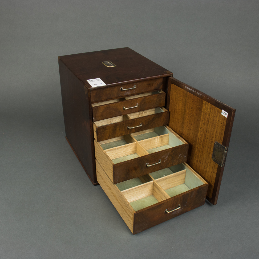  LOT 5 JAPANESE WOOD CHESTS WITH 3ce012