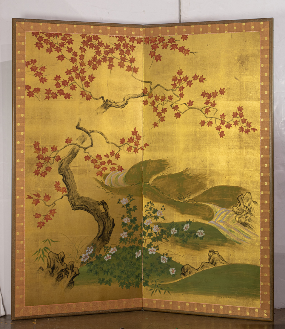 LARGE 2 PANEL JAPANESE FOLDING 3ce02d