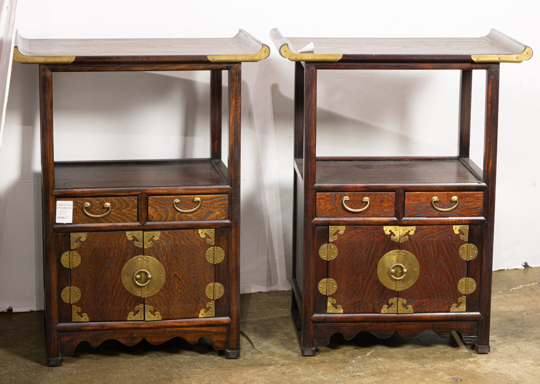 PAIR OF KOREAN CABINETS Pair of