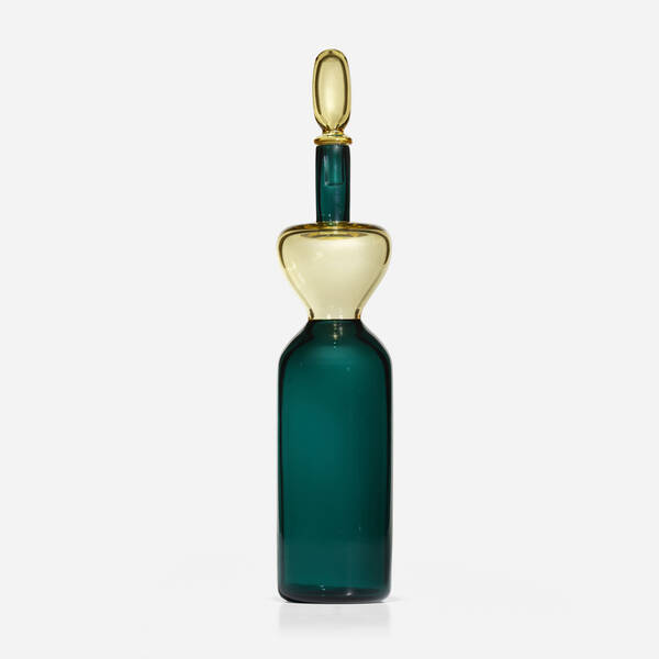 Gio Ponti. Bottle with stopper.