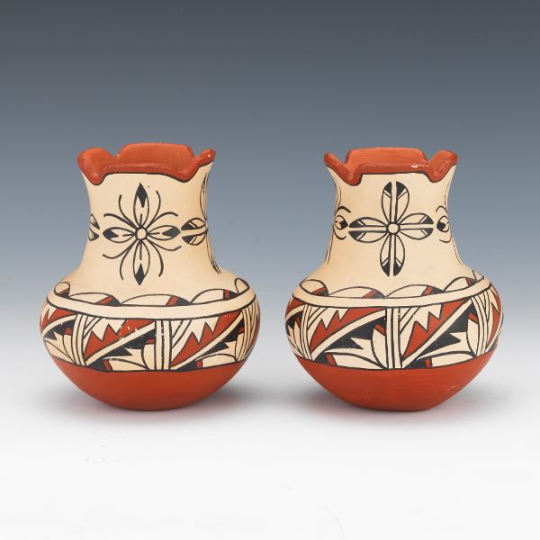 TWO PUEBLO POTTERY EARTHENWARE