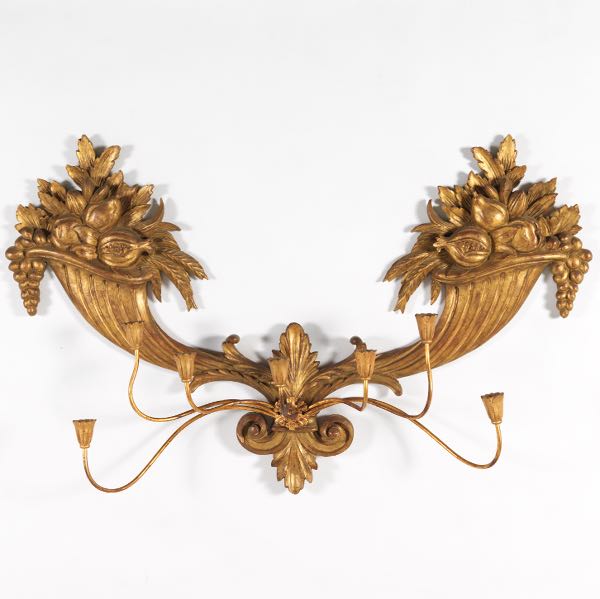 ITALIAN GILTWOOD CORNUCOPIA WALL