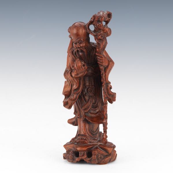 CHINESE ANTIQUE CARVED BOXWOOD 3cbcb3