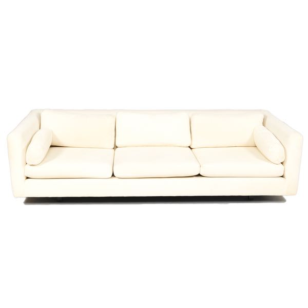 MILO BAUGHMAN STYLE WHITE SOFA 3cbcc9