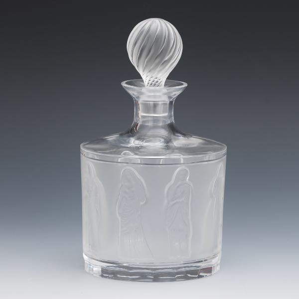 LALIQUE FEMMES ANTIQUES GLASS DECANTER