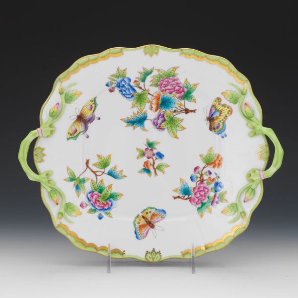 HEREND PORCELAIN HAND PAINTED TRAY,