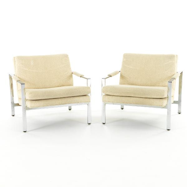 PAIR OF MILO BAUGHMAN LOUNGE CHAIRS 3cbe41