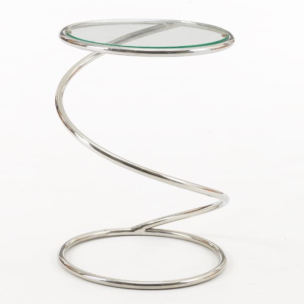 PACE CHROME SPRING TABLE 18¼"