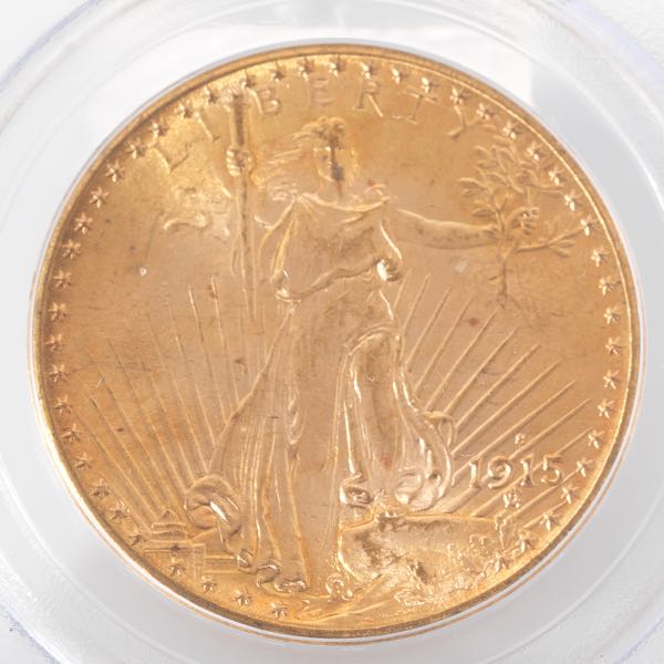 PCGS 1915 S MS 66 $20 GOLD  Mintage