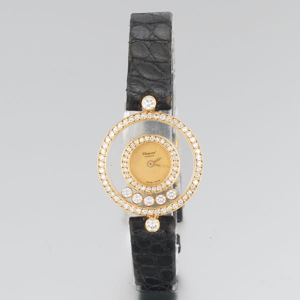 CHOPARD LADIES 18K HAPPY DIAMONDS 3cbe82