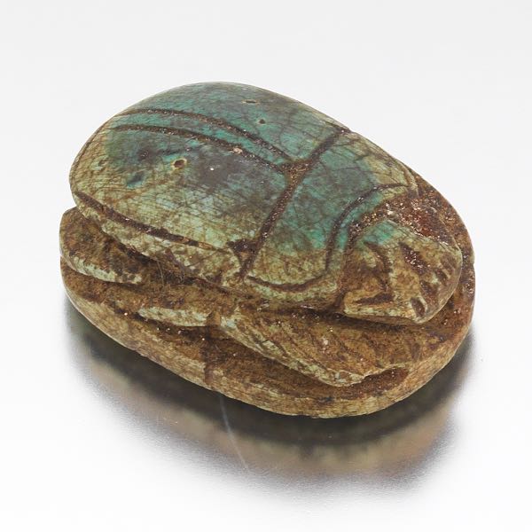 ANTIQUE EGYPTIAN CARVED STONE SCARAB