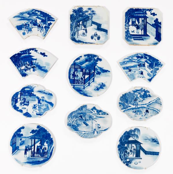 ELEVEN CHINESE BLUE AND WHITE PORCELAIN 3cbec8
