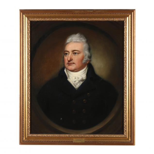 A REGENCY STYLE PORTRAIT OF A MAN Oil