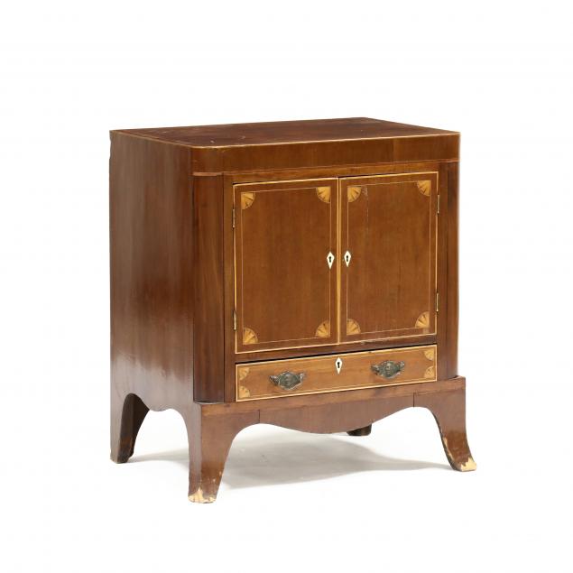 GEORGE III INLAID MAHOGANY DIMINUTIVE