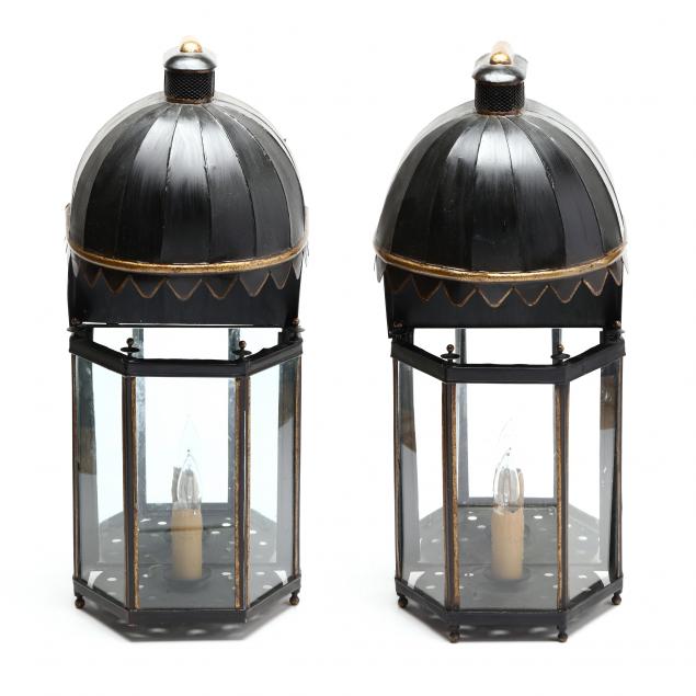PAIR OF CONTEMPORARY TOLE SCONCES