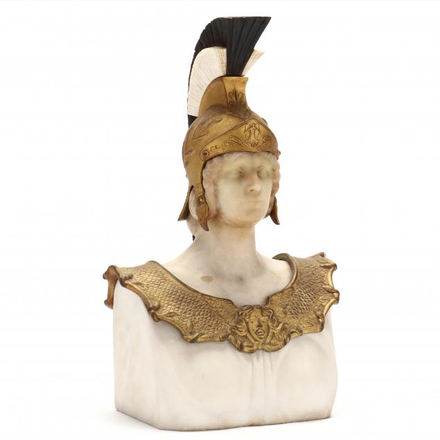 CONTINENTAL MARBLE AND ORMOLU BUST 3cc019