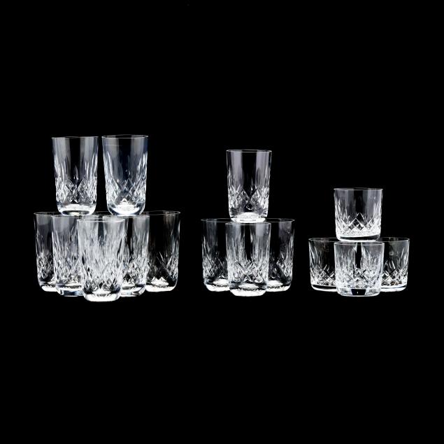 (16) PIECES OF WATERFORD LISMORE CRYSTAL