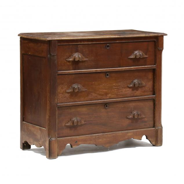 VICTORIAN WALNUT COTTAGE CHEST 3cc068