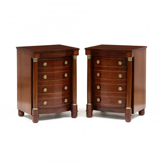 PAIR OF FRENCH EMPIRE STYLE INLAID 3cc0da