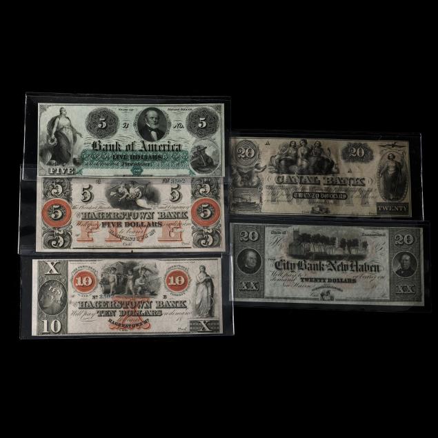 FOUR (4) CRISP UNCIRCULATED OBSOLETE