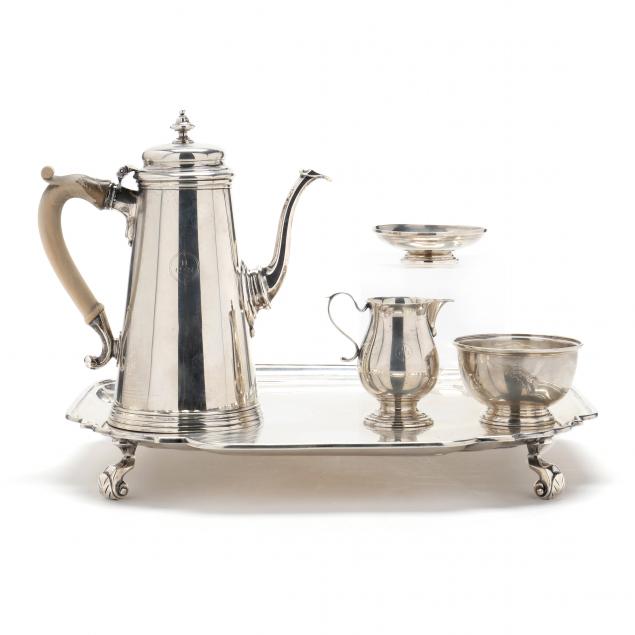 AN ASSEMBLED STERLING SILVER COFFEE 3cc229