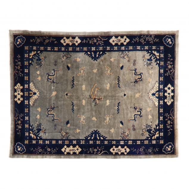 ART DECO CHINESE RUG The beige