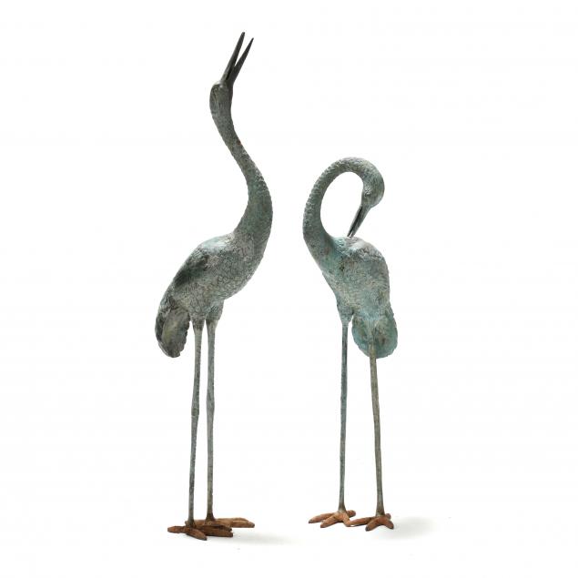 PAIR OF VINTAGE PATINATED BRONZE 3cc32f