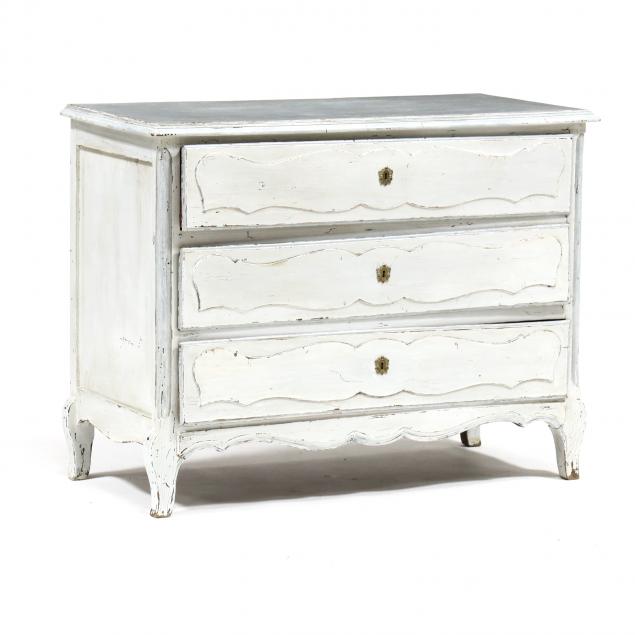 VINTAGE GUSTAVIAN PAINTED COMMODE