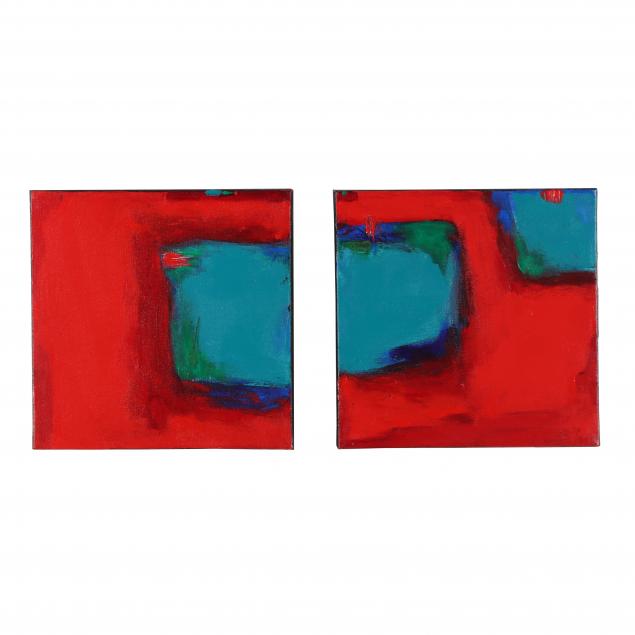 NANCY TUTTLE MAY (NC), ROUGE DIPTYCH