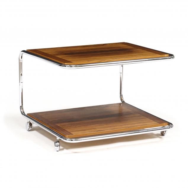 DANISH MODERN ROSEWOOD AND CHROME 3cc4de